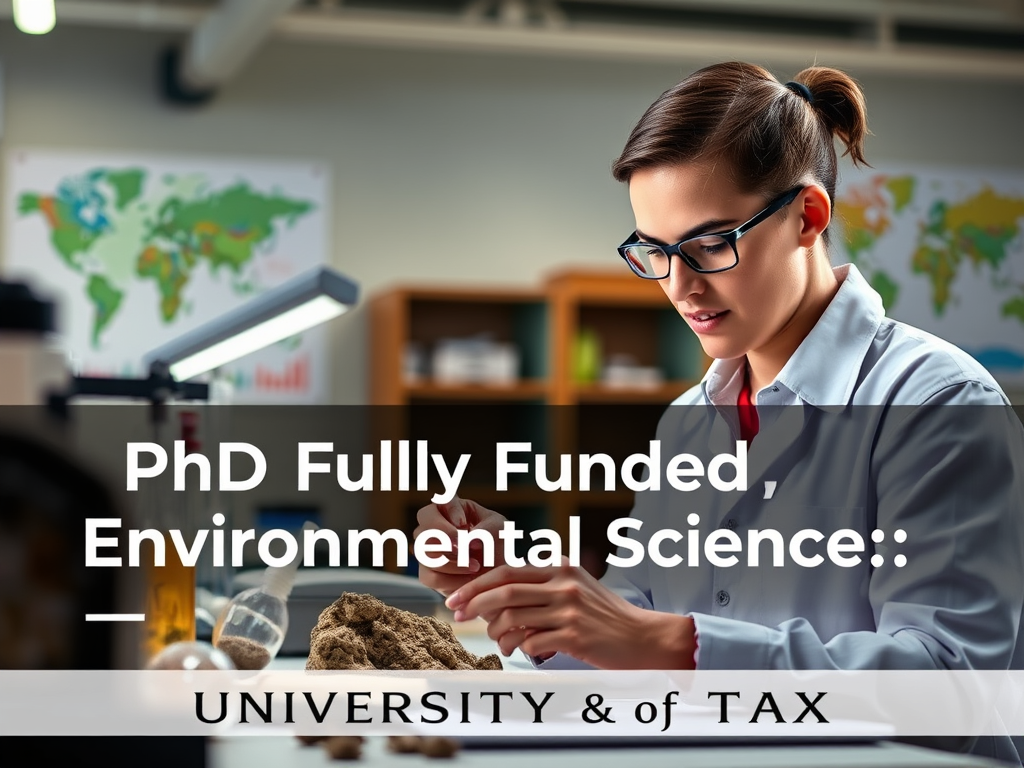 Fully Funded PhD in Earth and Environmental Sciences at UTA – Fall 2025 Intake