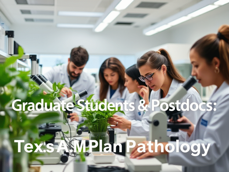 Graduate & Postdoctoral Research Opportunities in Plant Pathology – Texas A&M University (Fall 2025 Onwards)
