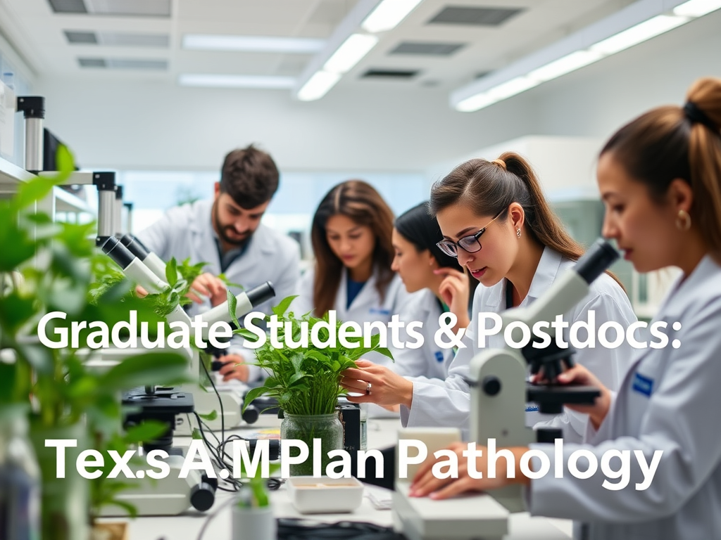 Graduate & Postdoctoral Research Opportunities in Plant Pathology – Texas A&M University (Fall 2025 Onwards)