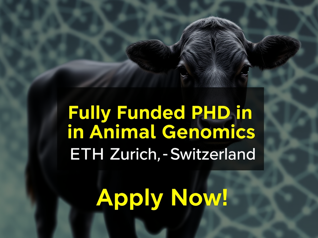 Fully Funded PhD in Animal Genomics at ETH Zurich, Switzerland – Apply Now!