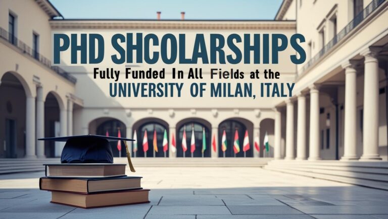 Fully Funded PhD Scholarships in Italy 2024–25: University of Milan Offers Golden Opportunity for International Students
