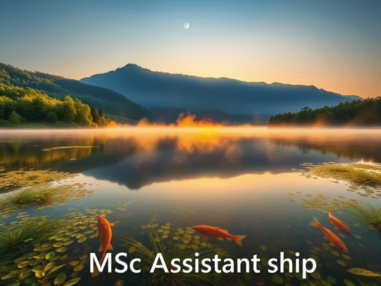 MSc Assistantship in Aquatic Ecology and Fisheries at Clemson University – Apply Now!