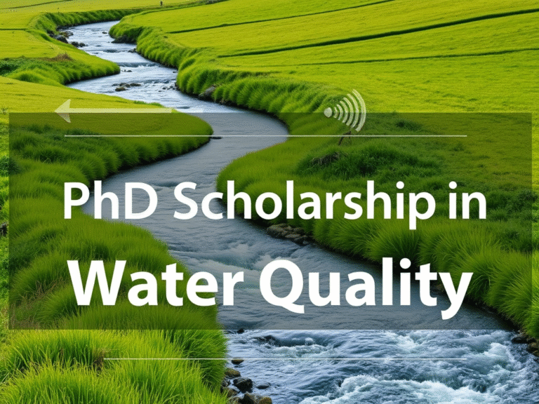 Fully Funded PhD Scholarship in Water Quality Modelling and Nature-Based Solutions in Ireland (2025)