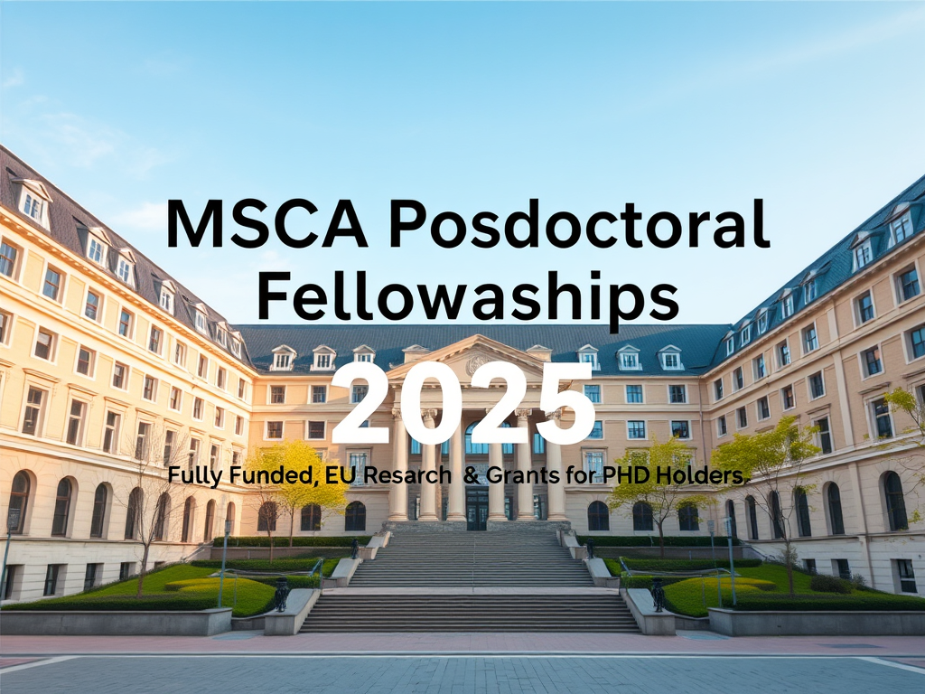 Fully Funded MSCA Postdoctoral Fellowships 2025 | EU Research Grants for PhD Holders