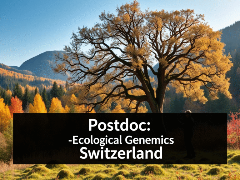 Postdoctoral Research Opportunity in Ecological Genomics – Switzerland (2025)