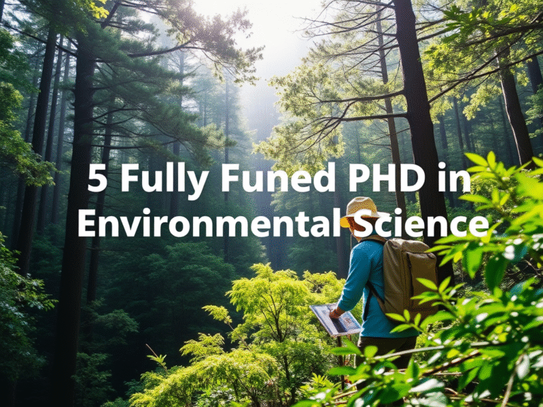5 Fully Funded PhD Scholarships in Environmental Science – Study in Australia (2025 Intake)