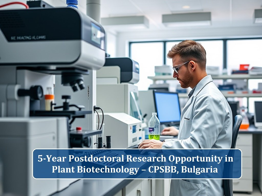 5-Year Fully Funded Postdoctoral Research Opportunity in Plant Biotechnology at CPSBB, Bulgaria
