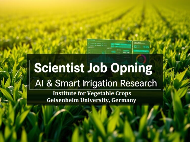 Scientist Job Opening in Smart Agriculture (AI & Irrigation) – Geisenheim University, Germany