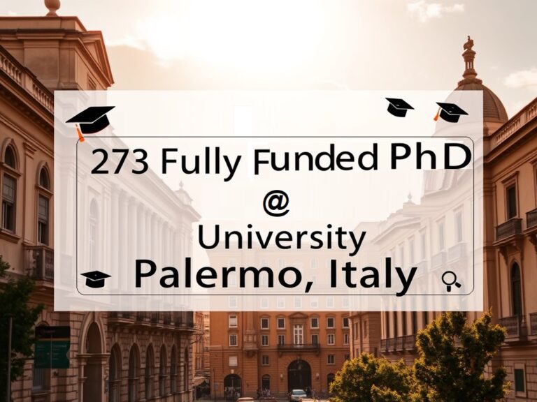 273 Fully Funded PhD Positions at the University of Palermo, Italy – Apply Now for 2025/26 (Open to All Nationalities & Fields)
