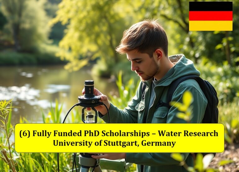 6 Fully Funded PhD Scholarships in Water Resources at University of Stuttgart, Germany (DAAD Funded)