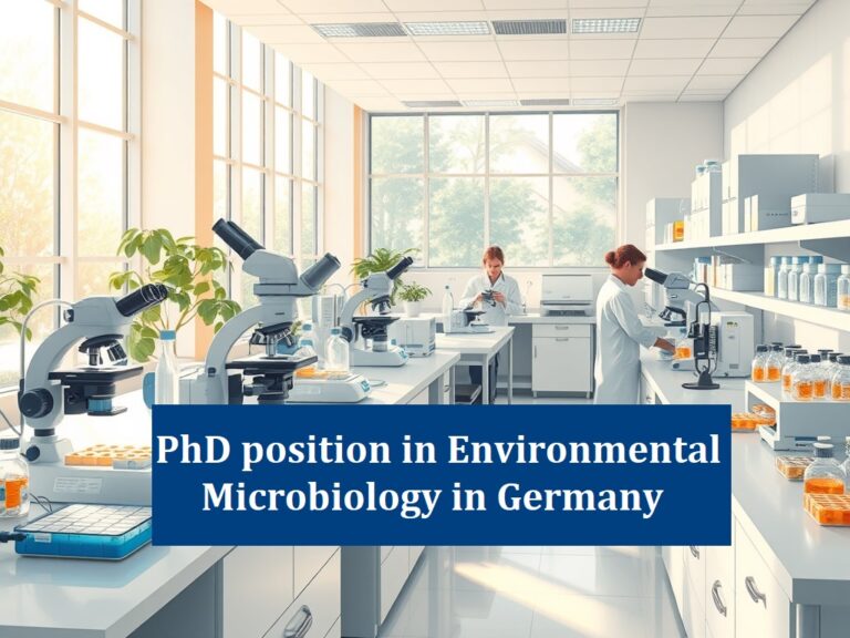 Fully Funded PhD Position in Environmental Microbiology at LMU Munich, Germany – Apply by August 31, 2025
