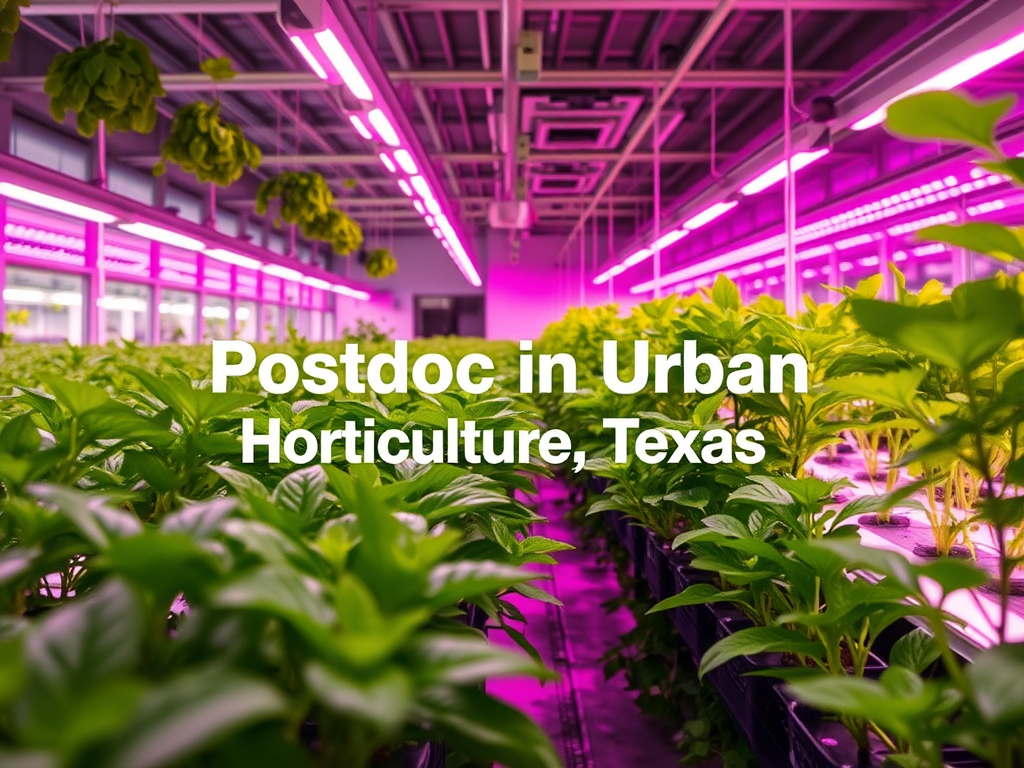 Postdoctoral Research Associate in Urban Horticulture – Texas A&M AgriLife Research, USA