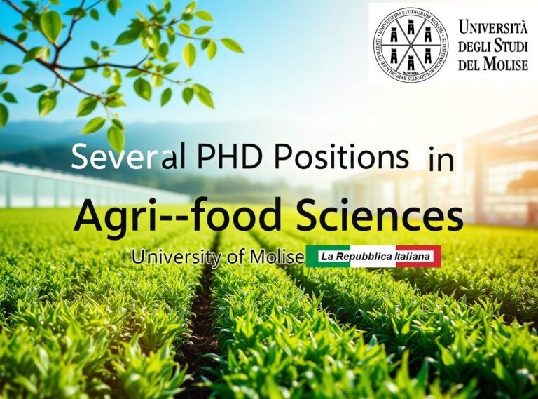 Fully Funded PhD Positions in Agri-Food Production Sciences at the University of Molise, Italy – Apply for 2025/2026