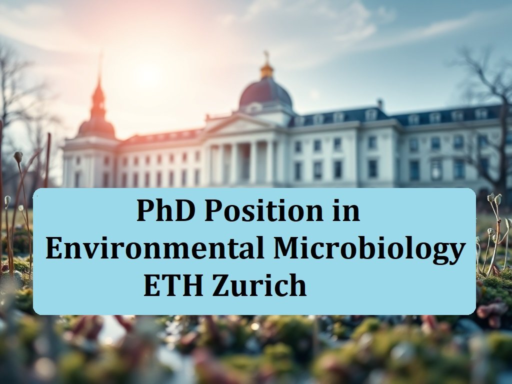Fully Funded PhD Position in Environmental Microbiology at ETH Zurich, Switzerland