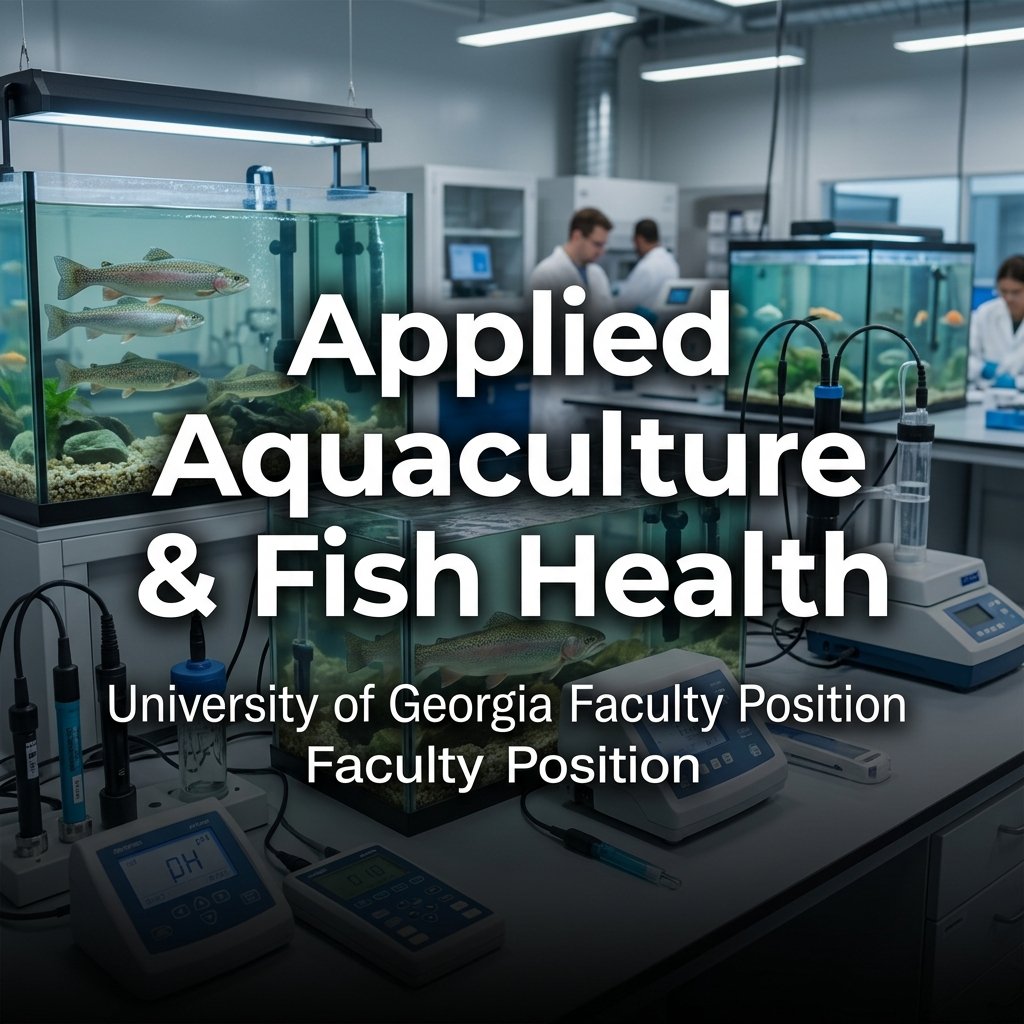 Tenure-Track Assistant/Associate Professor in Applied Aquaculture and Fish Health at University of Georgia