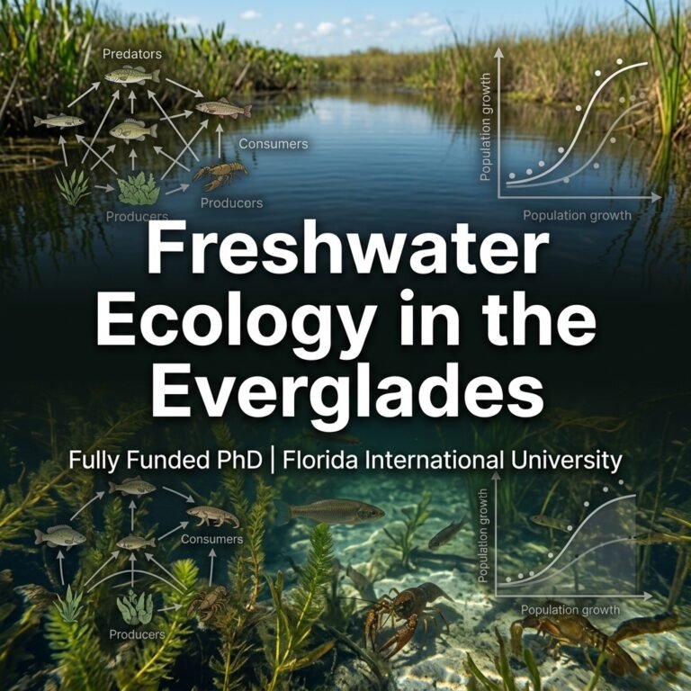 Fully Funded PhD Position in Freshwater Ecology & Invasive Species at Florida International University, USA