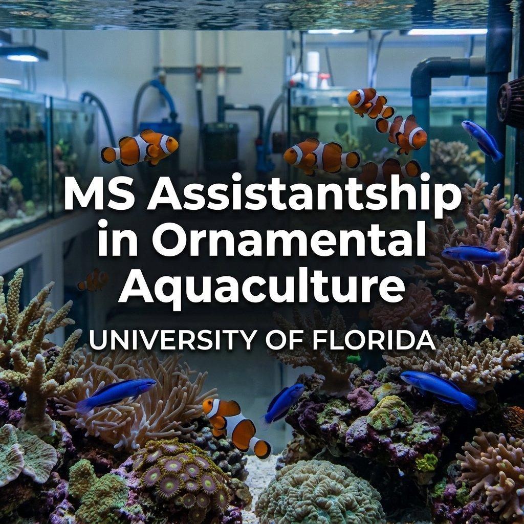 Funded M.S. Research Assistantship in Ornamental Aquaculture at University of Florida
