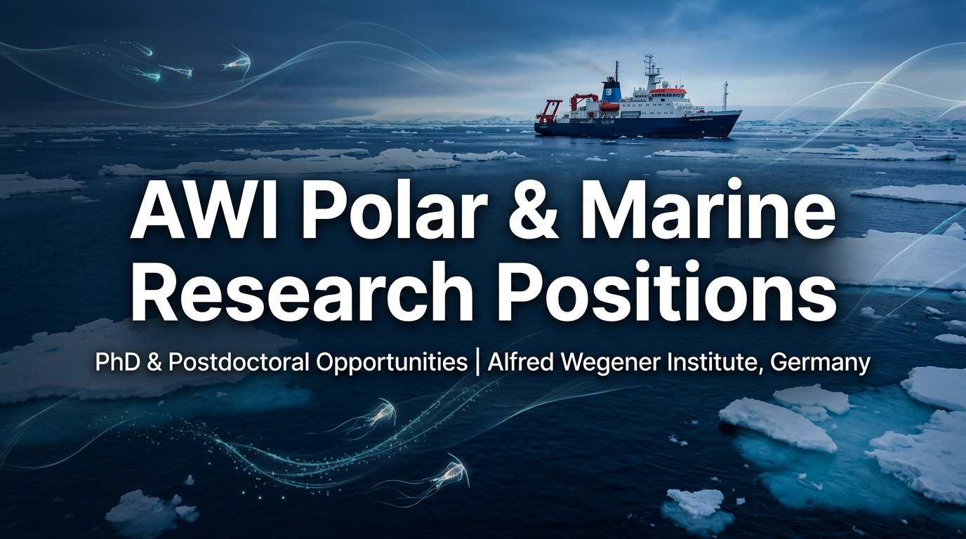 AWI Polar and Marine Research Positions & Fellowships at Alfred Wegener Institute, Germany (2026–2027)