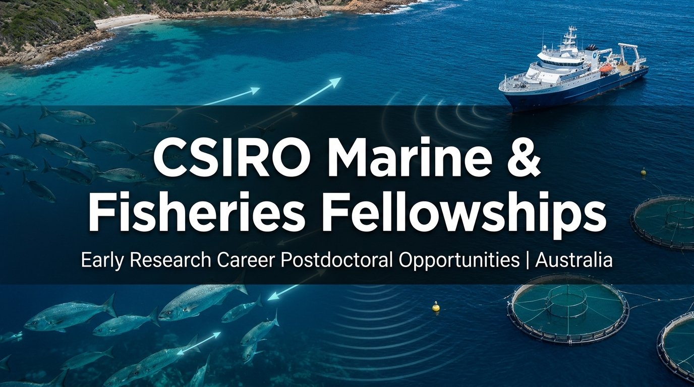 CSIRO Early Research Career Postdoctoral Fellowships in Marine & Fisheries Science, Australia (2026–2027)