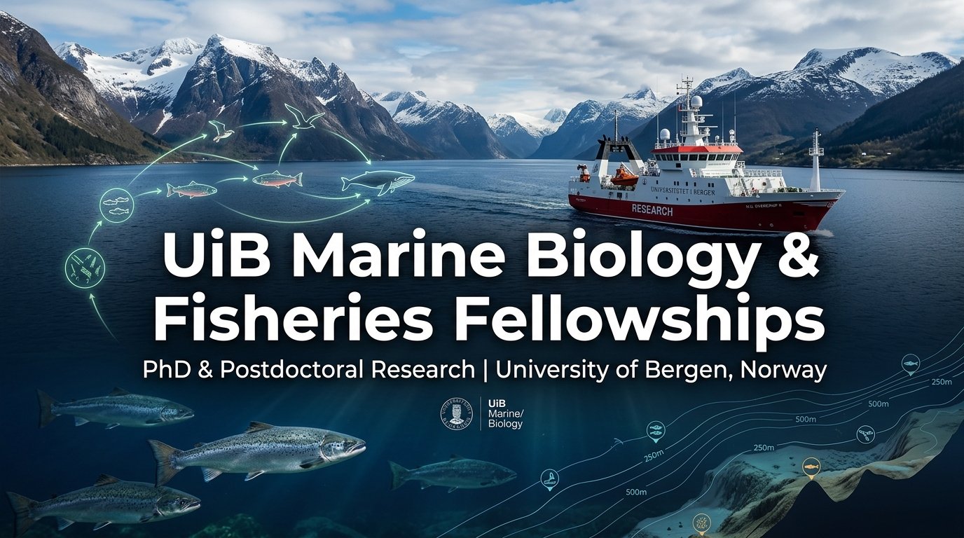 University of Bergen (UiB) PhD & Postdoctoral Fellowships in Fisheries Ecology & Marine Biology, Norway (2026–2027)