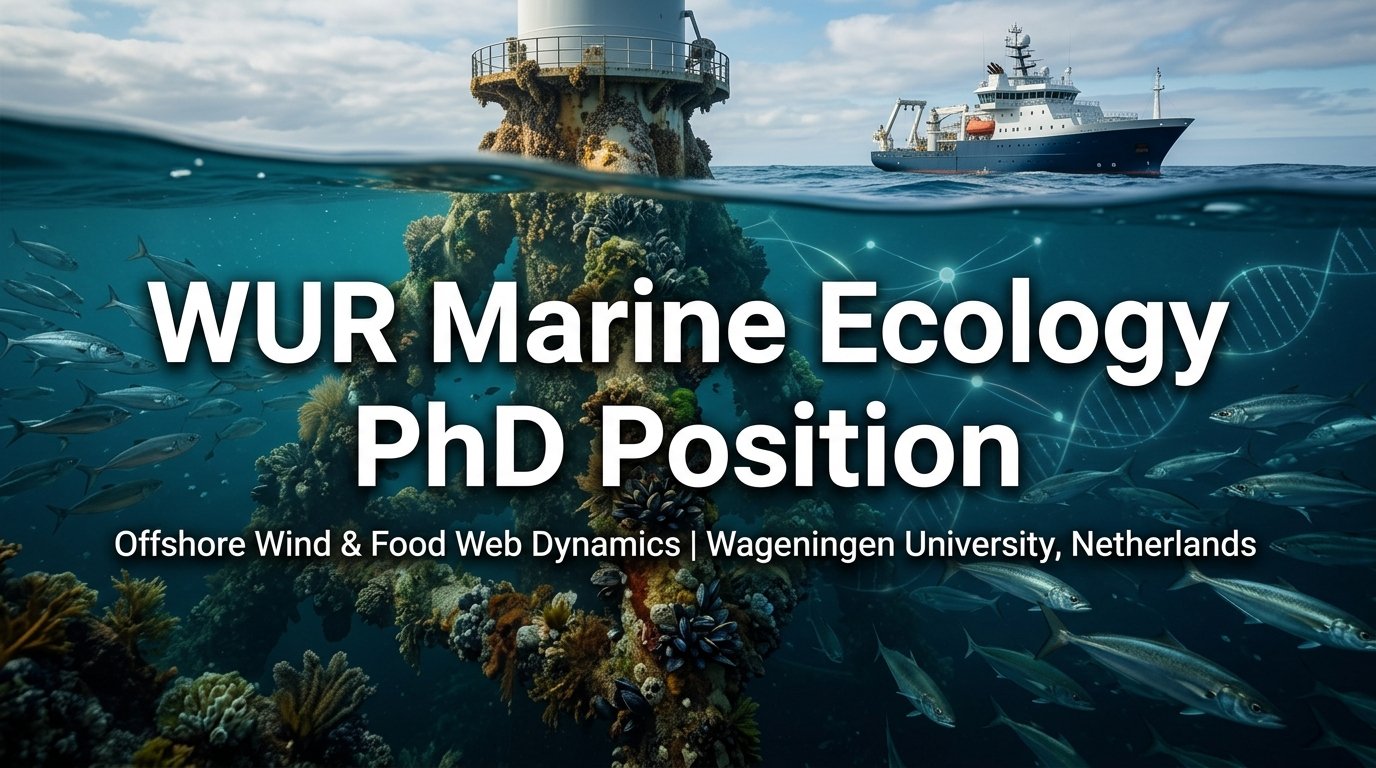Fully Funded PhD in Marine Ecology & Food Web Dynamics at Wageningen University, Netherlands