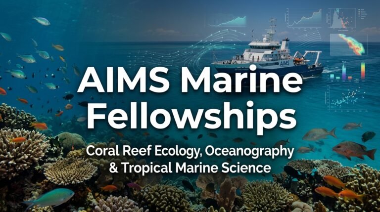 AIMS Australia Tropical Marine Science & Postdoctoral Fellowships 2026/27