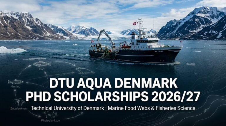 DTU Aqua Denmark PhD Scholarships in Fisheries & Marine Food Webs 2026/27