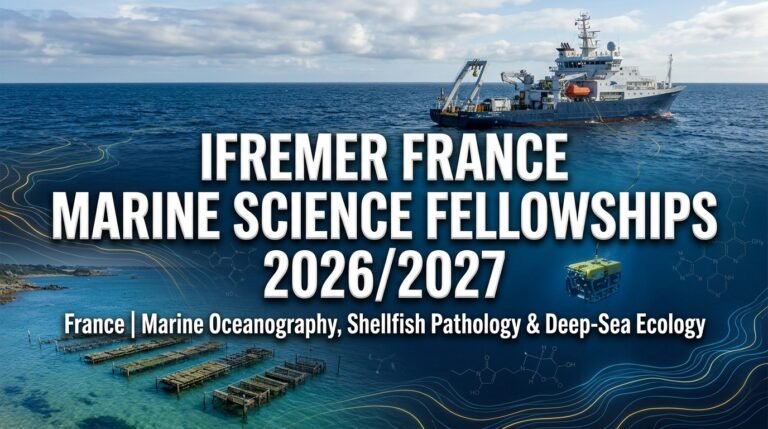IFREMER France Marine Science & Shellfish Aquaculture Fellowships 2026/27