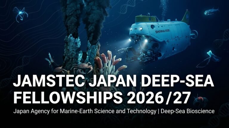 JAMSTEC Japan Deep-Sea Bioscience & Oceanography Research Fellowships 2026/27