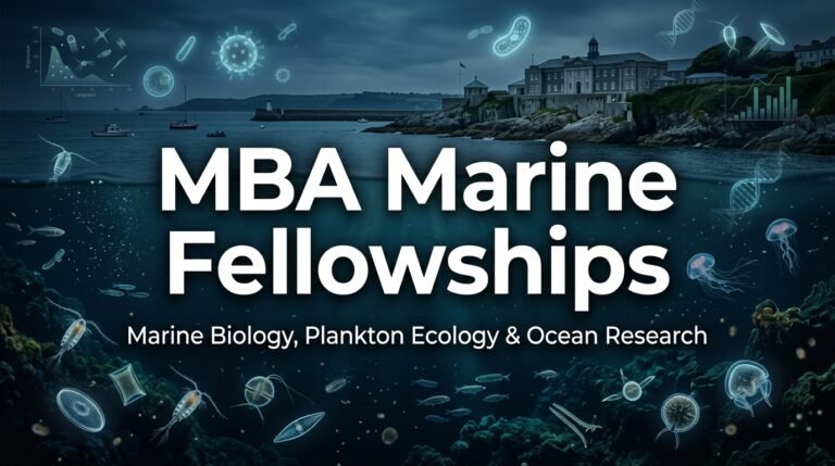 Marine Biological Association (MBA) UK Research Fellowships 2026/27