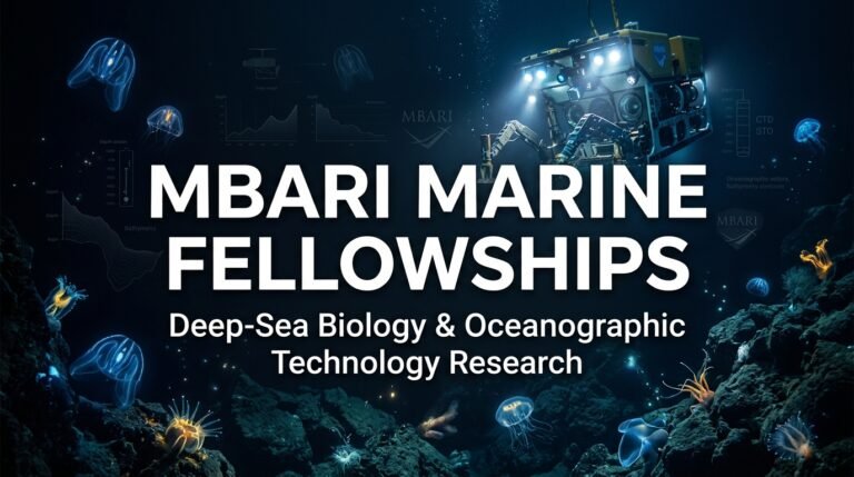 MBARI Monterey Bay Deep-Sea & Marine Science Fellowships 2026/27