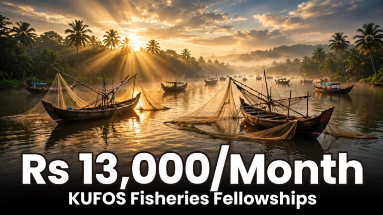 KUFOS Fellowships: ₹13,000/Month for Fisheries PhDs!