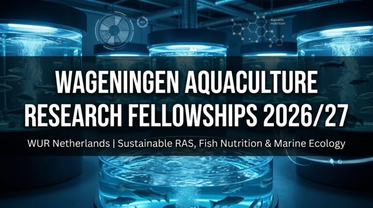 Wageningen University (WUR) Aquaculture & Marine Fisheries Research Fellowships 2026/27