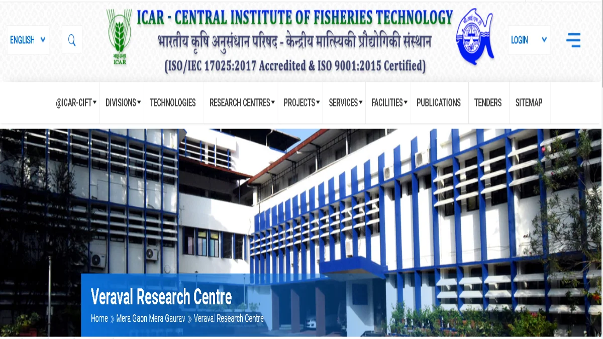 ICAR-CIFT Veraval Research Centre Opens Applications for Project Assistant Position – Ocean Research Opportunity