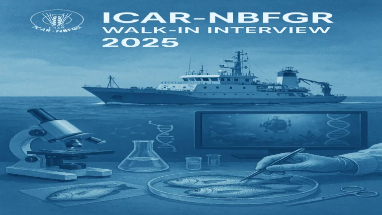 ICAR-NBFGR Kochi Walk-in Interview 2025: Apply for Project Associate & Young Professional Posts
