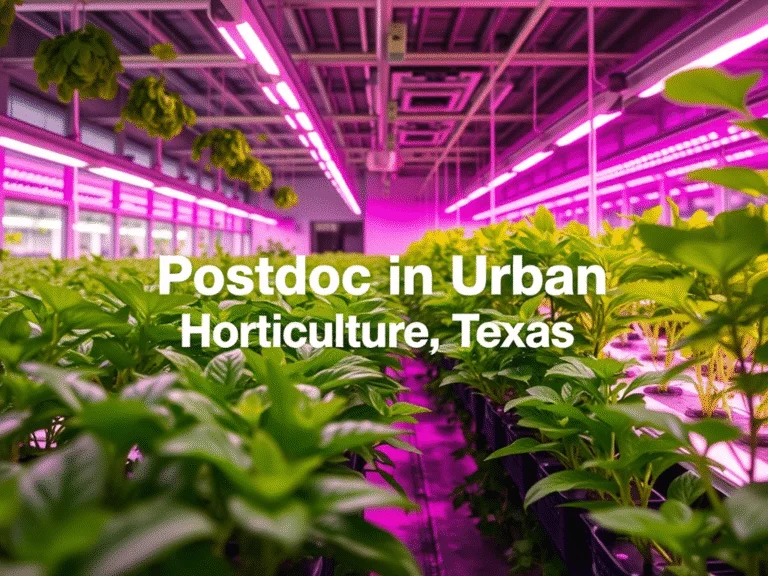 Postdoctoral Research Associate in Urban Horticulture – Texas A&M AgriLife Research, USA
