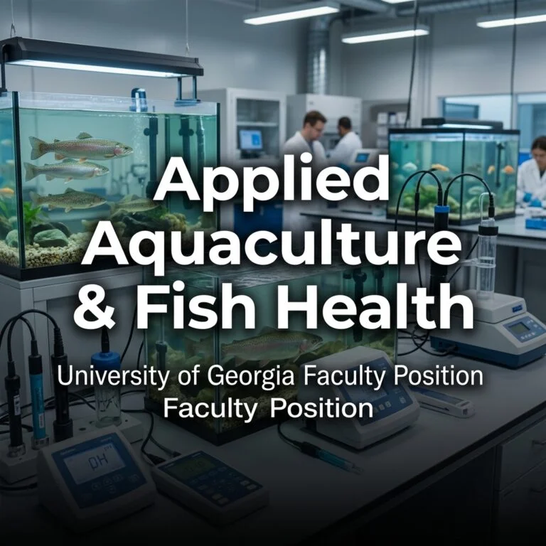 Tenure-Track Assistant/Associate Professor in Applied Aquaculture and Fish Health at University of Georgia