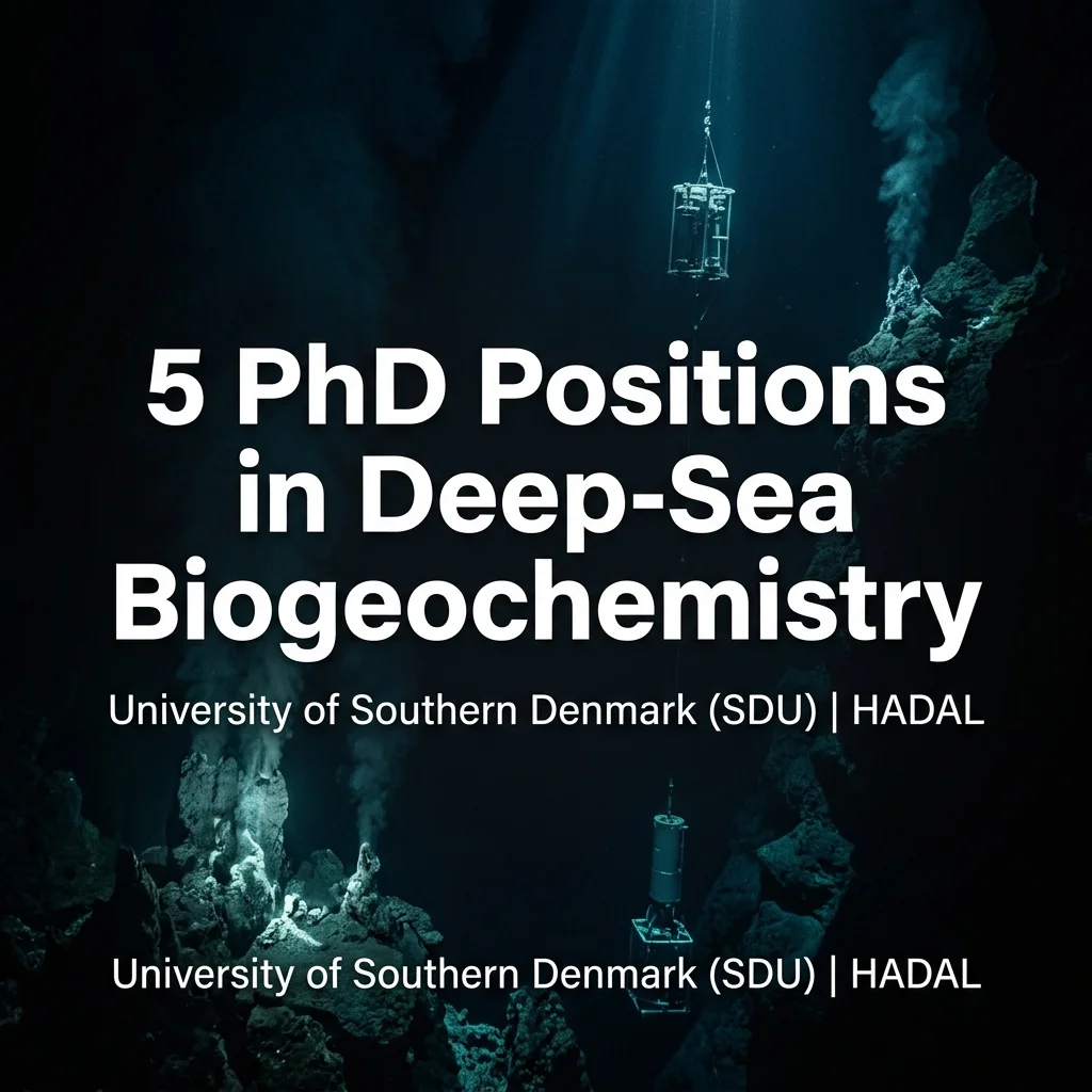 5 Fully Funded PhD Positions in Deep-Sea Biogeochemistry and Microbial Ecology at SDU, Denmark