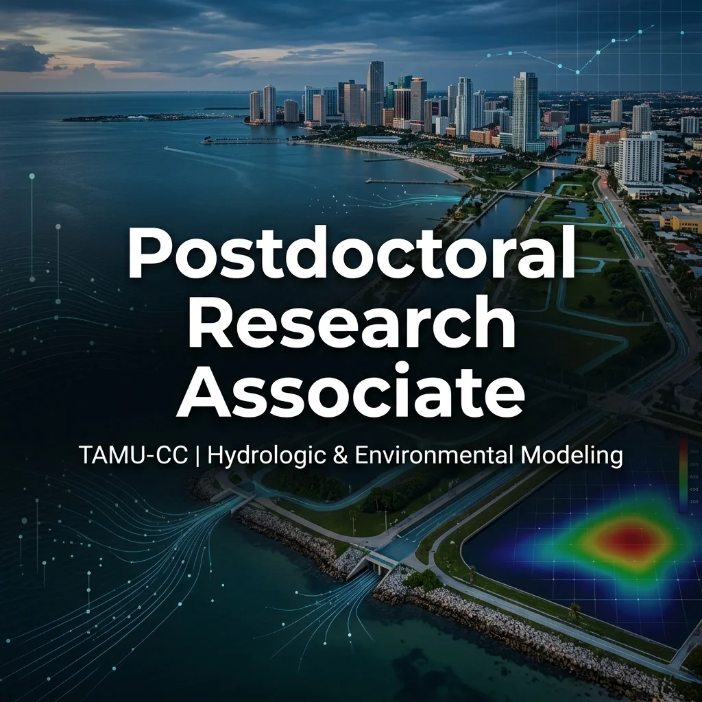 Postdoctoral Position in Hydrologic and Environmental Modeling at Texas A&M University–Corpus Christi
