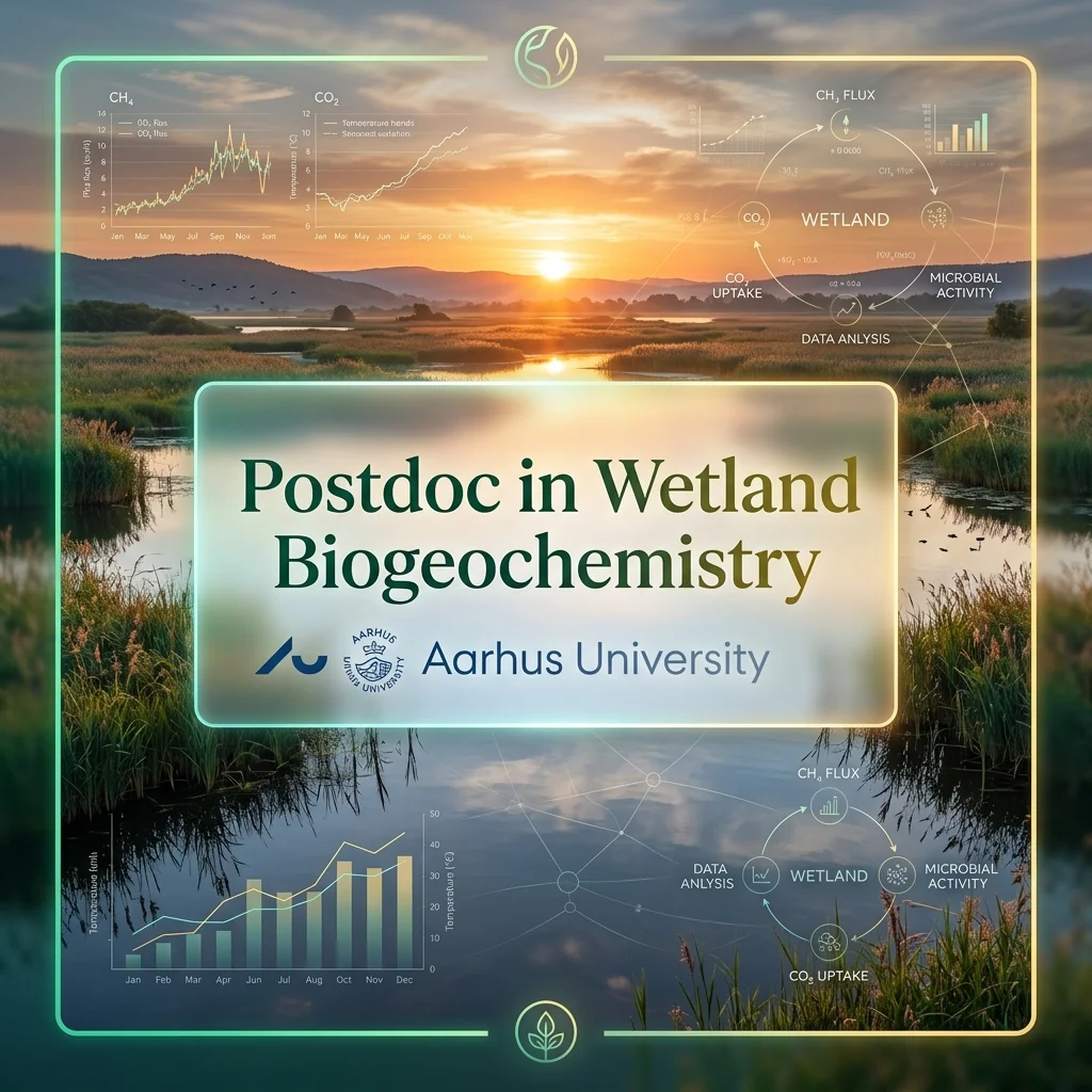 Postdoctoral Researcher in Wetland Biogeochemistry at Aarhus University, Denmark