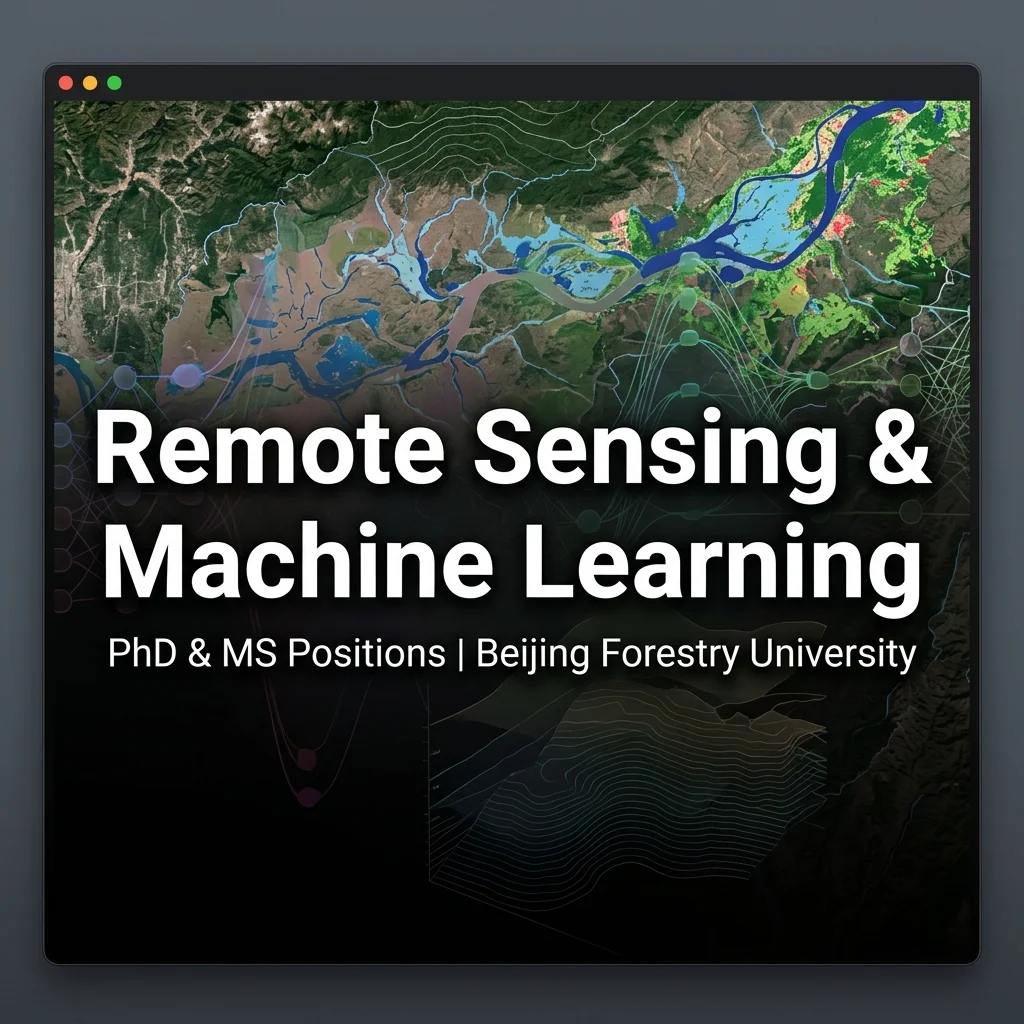 PhD & MS Positions in Remote Sensing & Machine Learning for Flood Hazards at Beijing Forestry University, China