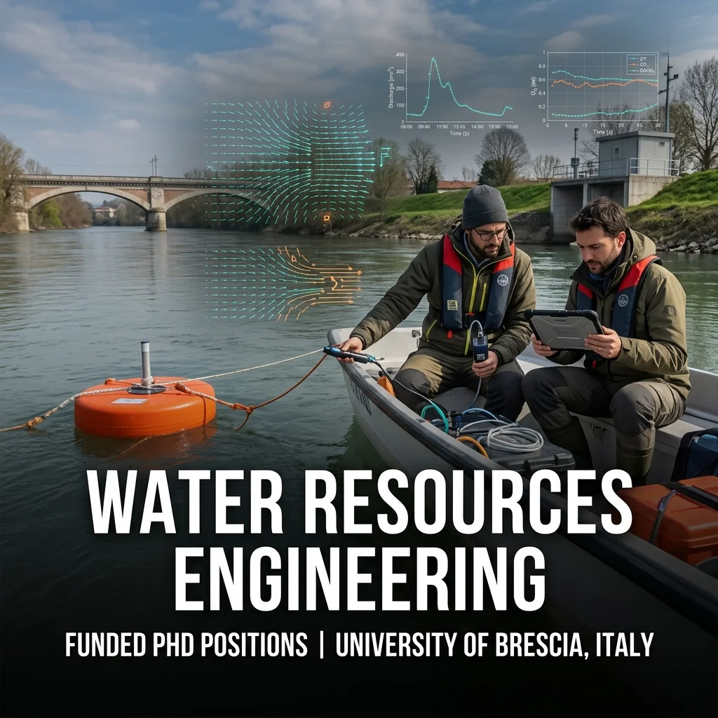 Funded PhD Positions in Water Resources & Environmental Engineering at University of Brescia, Italy