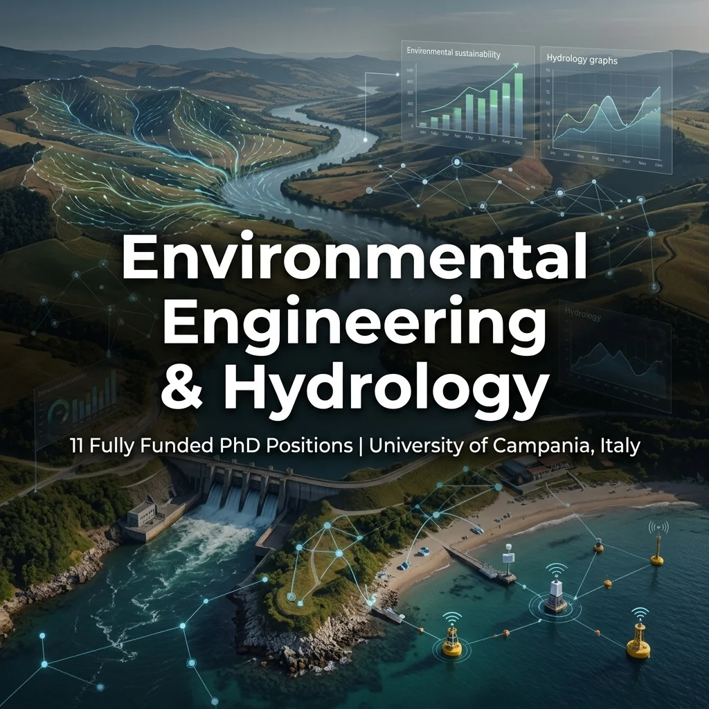 11 Fully Funded PhD Positions in Environmental Engineering, Hydrology & Sustainability at University of Campania, Italy