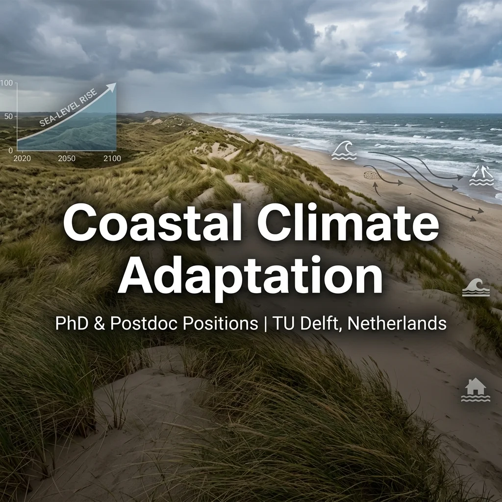 PhD & Postdoc Positions in Coastal Climate Change Adaptation at TU Delft, Netherlands