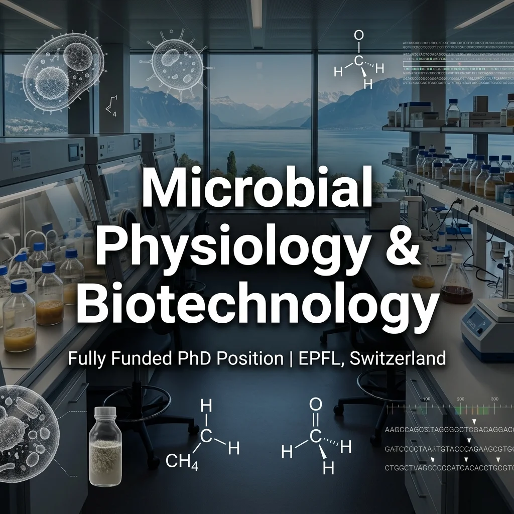 Fully Funded PhD Position in Environmental Biotechnology & Microbial Physiology at EPFL, Switzerland