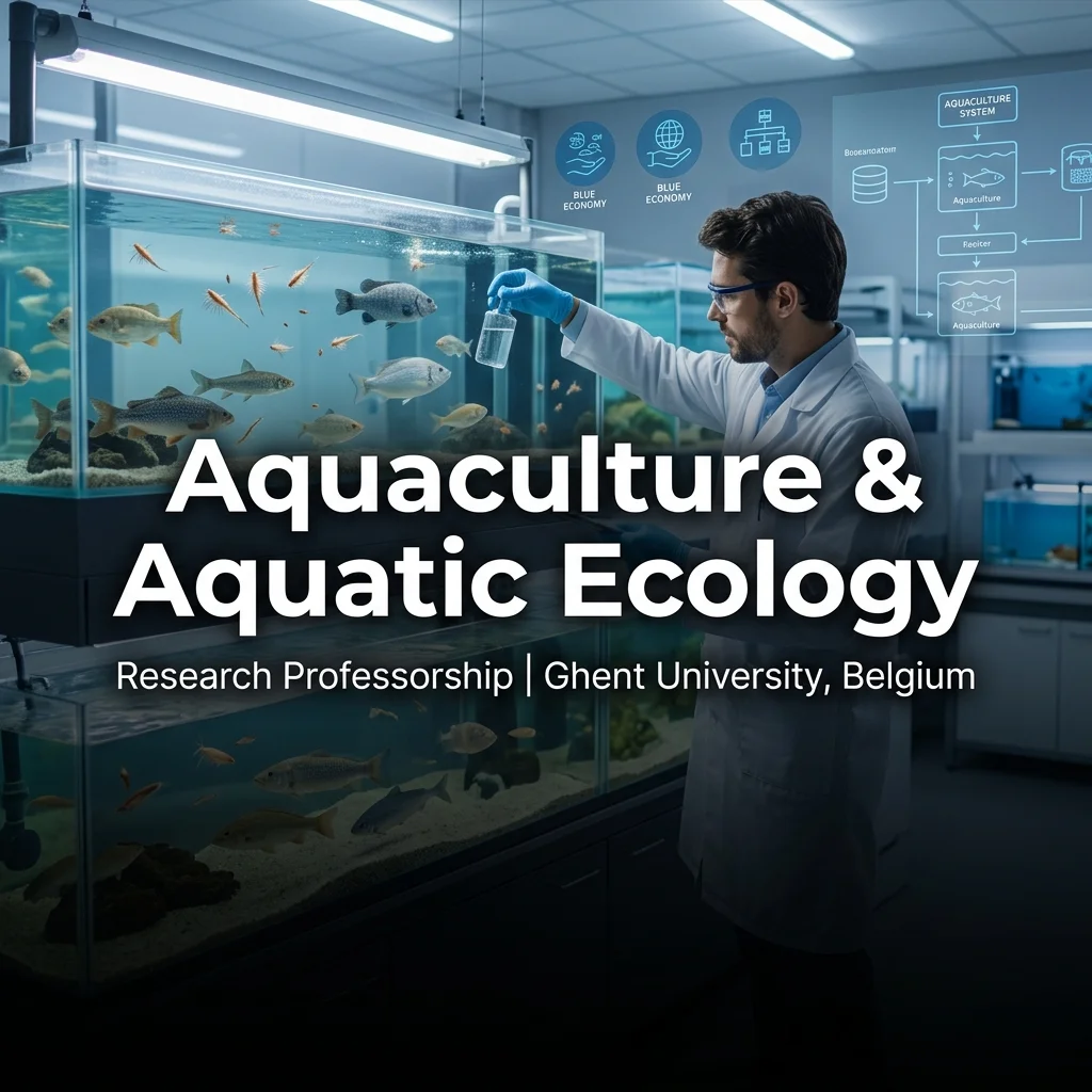 Ghent University Opens Research Professorship in Aquaculture & Aquatic Ecology