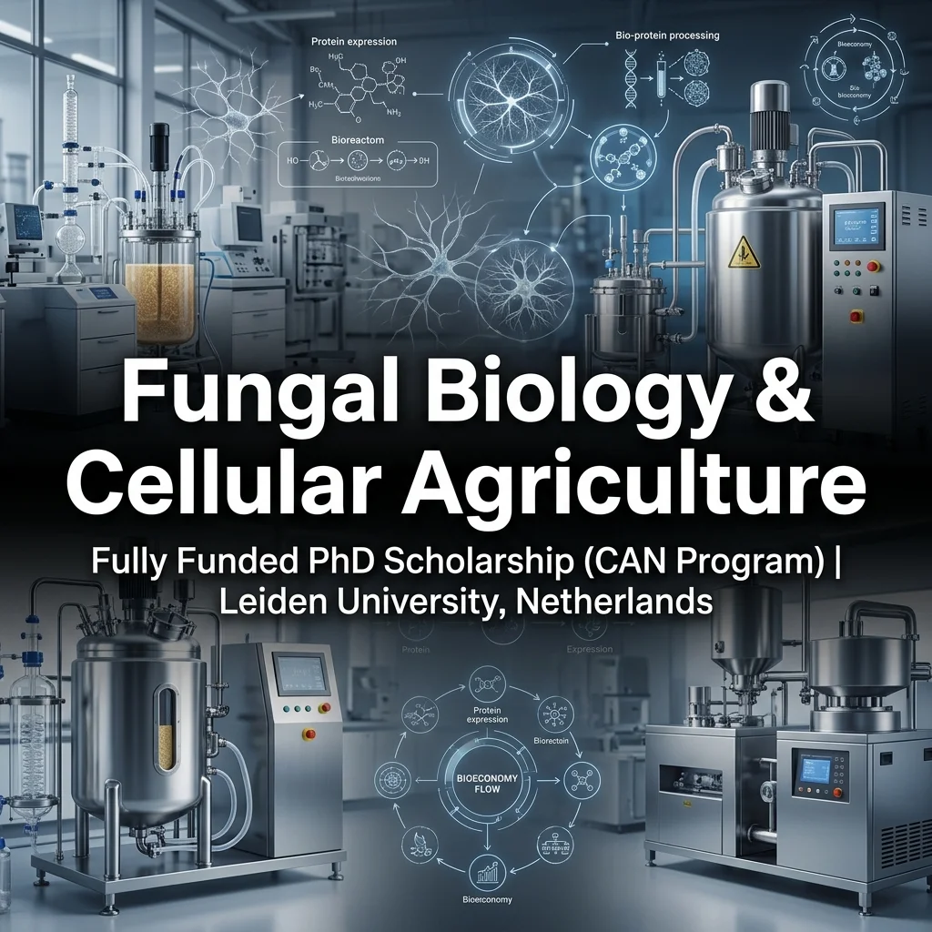 Fully Funded PhD Position in Fungal Biology & Sustainable Cellular Agriculture at Leiden University, Netherlands