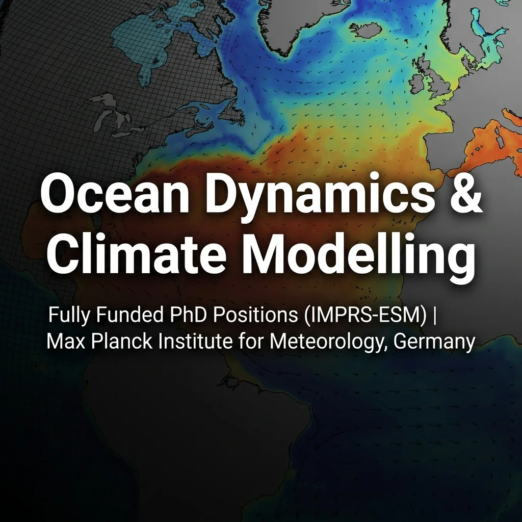 Fully Funded PhD Positions in Ocean Dynamics, Climate Modelling & Earth System Science (IMPRS-ESM) at Max Planck Institute for Meteorology, Germany