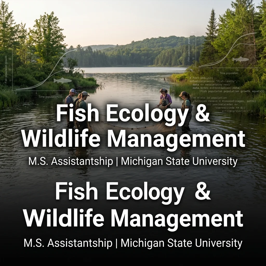 Fully Funded M.S. Assistantship in Fish Ecology at Michigan State University, USA