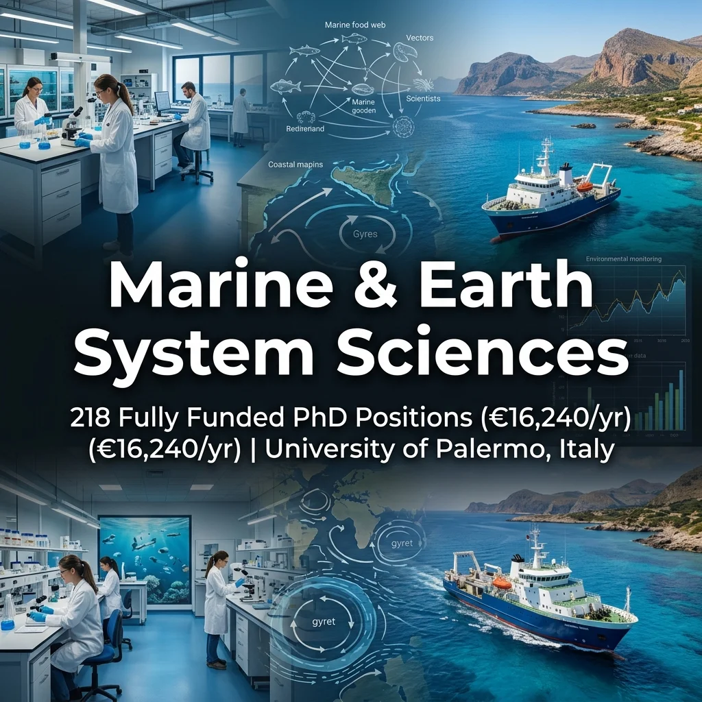 218 Fully Funded PhD Positions in Marine, Earth & Environmental Sciences at University of Palermo, Italy